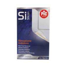 Pic Si Silicon Silicone Adhesive Plaster Post-operative Tnt 5 Units 10 Cm X 15 Cm