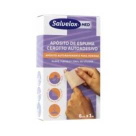 Salvelox Med Foam Plaster Klebeverband 1m X 6cm 1 Einheit