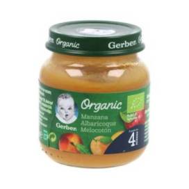 Gerber Organic Äpfel Pfirsich  Aprikose 125 G +4m