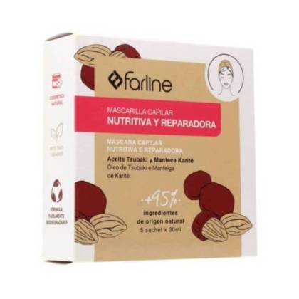 Farline Máscara De Reparação Para Cabelo 5 X 30 Ml