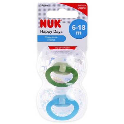 Nuk Chupeta Silicone Nukete 6-18m 2 Unidades