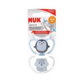 Chupete Silicona Nuk Space 0-6 Meses 2 Uds