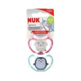 Chupete Silicona Nuk Space 18-36 Meses 2 Uds
