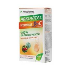 Arkovital Vitamin D3 + C 20 Effervescent Tablets