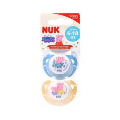 Nuk Chupeta Silicone Peppa Pig 6-18 M 2 Unidades