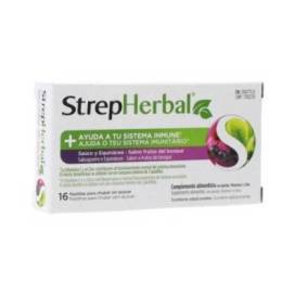 Strepherbal 16 Throat Lozenges Elder And Echinacea Flavor