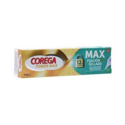Corega Power Max Fijacion + Sellado 40 g Sabor Menta