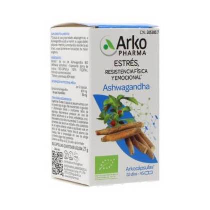 Arkocapsulas Ashwagandha Bio 45 Cápsulas