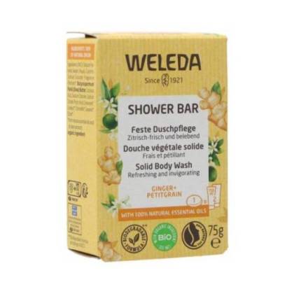 Weleda Shower Bar Ginger + Petitgrain Solid Soap 75 G