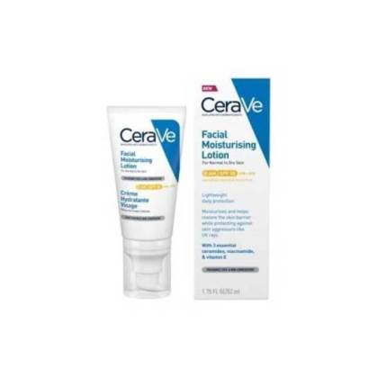 Cerave Loção Hidratante De Rosto Spf50 52 Ml