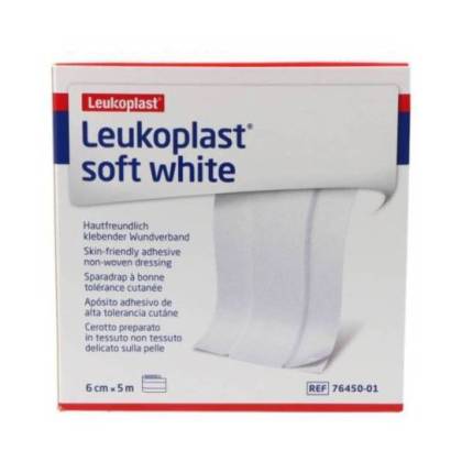 Leukoplast Soft White 6 Cm X 5 M