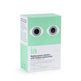 Interapothek Contact Lens Solution With Hyaluronic Acid 2 X 360 Ml