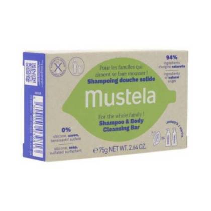 Mustela Champô Sólido Cabelo E Coerpo 75 g