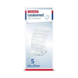 Leukomed Skin Sensitive Curativo Estéril Adesivo 5 Unidades 25 Cm X 10 Cm