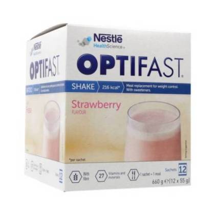 Optifast Batido De Morango 12 Saquetas