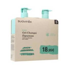 Suavinex Foamy Gel-shampoo 2x750 Ml Promo