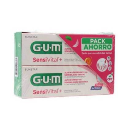 Gum Sensivital+ Dentífrico 2x75 Ml Promo