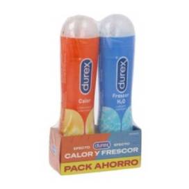 Durex Lubricante Efecto Calor 50 Ml+ Durex Lubricante Efecto Frescor 50 ml Promo