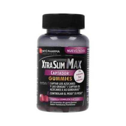 Xtraslim Max Captador Gummies 60 Gummis Himbeere Geschmack