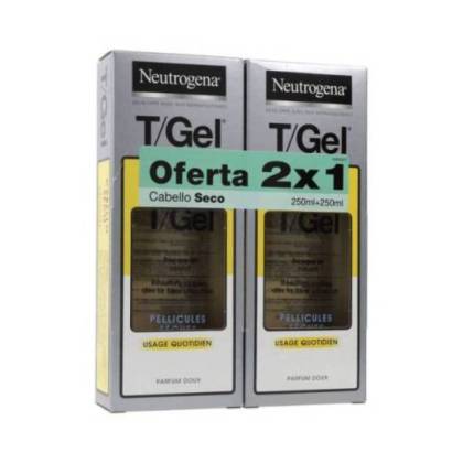 Neutrogena T-gel Champô Cabelo Normal Seco 2x250 Ml Promo