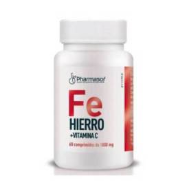 Ferro + Vitamina C Pharmasor 60 Comprimidos