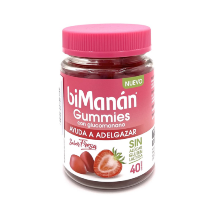 Bimanan Gummies Mit Glucomannan 200 g 40 Gummies Erdbeergeschmack