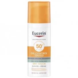 Eucerin Sun Protection Spf 50+ Oil Control Tinted 1 Tubo 50 ml Color Claro