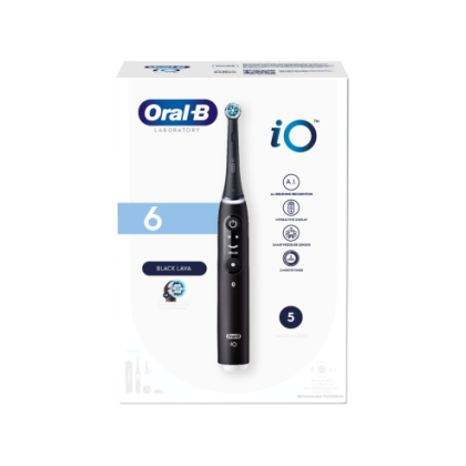 Cepillo Dental Electrico Oralb Limpieza Profesional Io 6 1 Unidad Color Negro