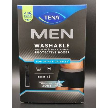 Washable Absorbent Tena Men Boxer Size M Black Color