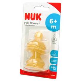 Nuk Fc Anti-kolik Latex Sauger Klein 6m+ 2 Einheiten