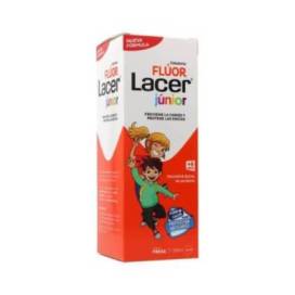 Lacer Fluor Tägliches Mundwasser 0,05% Erdbeere Geschmack 500 Ml