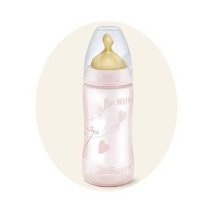 Nuk Rose Biberon Fc Latex M 300 ml 06m