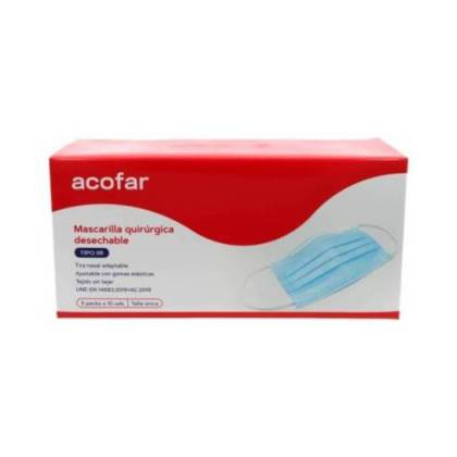 Acofar Face Mask 3 Layers 50 Units