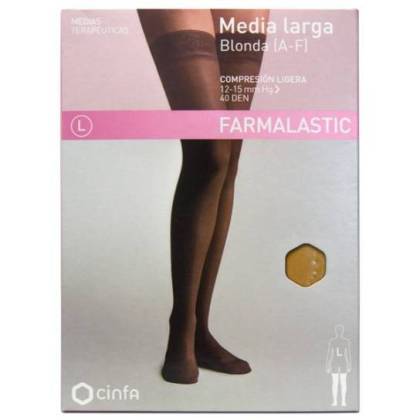 Farmalastic Media Larga Af Compresion Ligera Blonda Vison Talla Xl