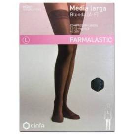 Farmalastic Media Larga Af Compresion Ligera Negro Talla Xl