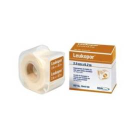 Gesso Hipoalérgico Leukopor Papel 1 Unidade Com Distribuidor 9,2 M X 2,5 Cm