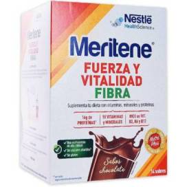 Meritene Fuerza Y Vitalidad Fibra Sabor Chocolate 14 Sobres