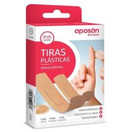 Aposan Plastic Adhesive Dressing 4 Sizes 30 Units