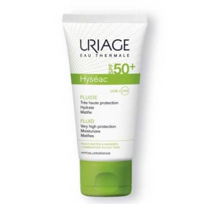 Hyseac Fluido Solar Spf50 Uriage 50 Ml