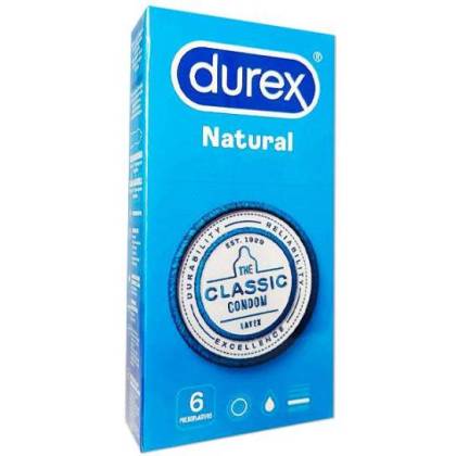 Durex Kondome Natural Classic 6 Einheiten