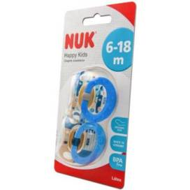 Nuk Chupeta Látex Anatômico  6-18m 2 Unidades