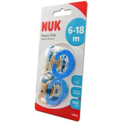 Nuk Latex Anatomical Pacifier 6-18m 2 Units