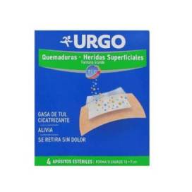 Urgo Burns And Superficial Wounds 7.3 X 4.5 Cm 4 Units