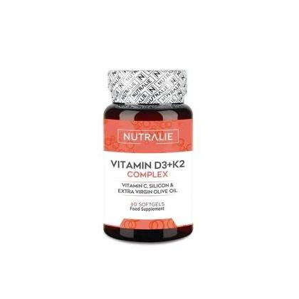 Nutralie Vitamin D3 + K2 Complex 60 Capsulas