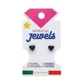 Pendientes Jewels Corazon Negro