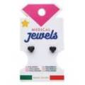 Pendientes Jewels Corazon Negro