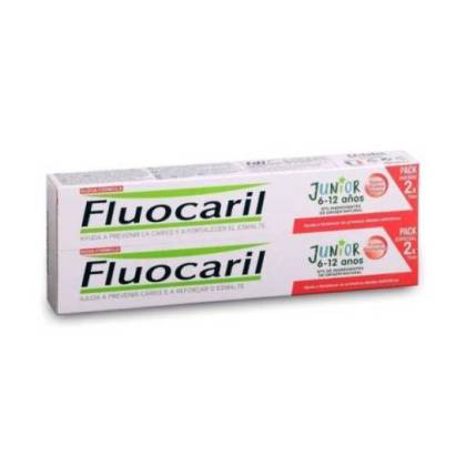 Fluocaril Junior 612 Años Frutos Rojos 2x75 ml Promo