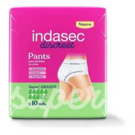 Indasec Discreet Pant Super Talla Grande 10 Uds