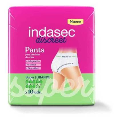 Indasec Calça Discreto Tamanho Super Grande 10 Unidades