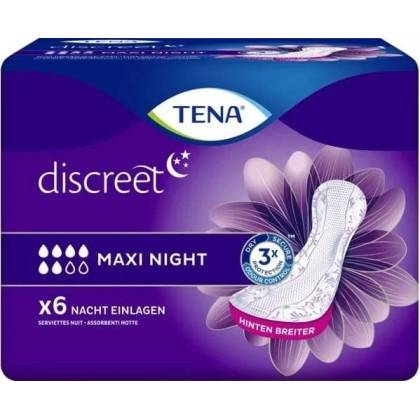 Tena Discreet Maxi Night 12 Uds